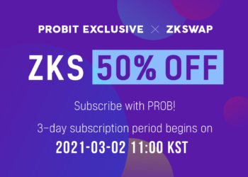 With USD 190M TVL in Just 10 Days after Mainnet Launch, ZKswap Prepares for ProBit Exclusive Feature March 2