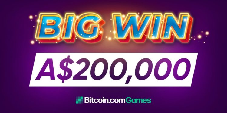 Winner Cashes Out A$200,000 From Bitcoin.com Games