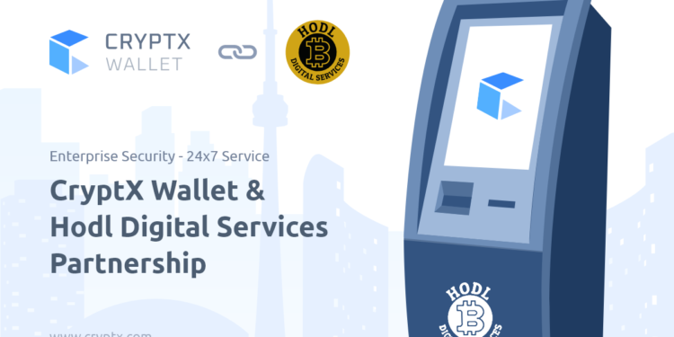 Hodl Services Partners with CryptX for Security & Reliability