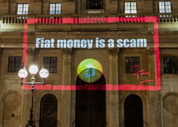 Unmasking the London Bitcoin Projectionist Covering City with BTC Slogans