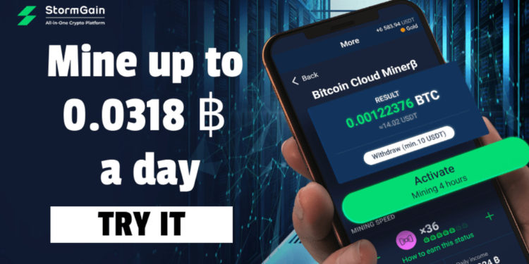StormGain Levels Crypto Mining Playing Field to Billions of Smartphone Users