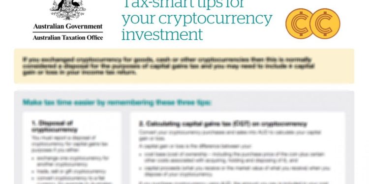 The ATO Publish Crypto Tax Tips Sheet 2021