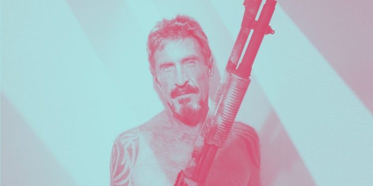 Biographer Claims McAfee Went From $100 Million To Broke
