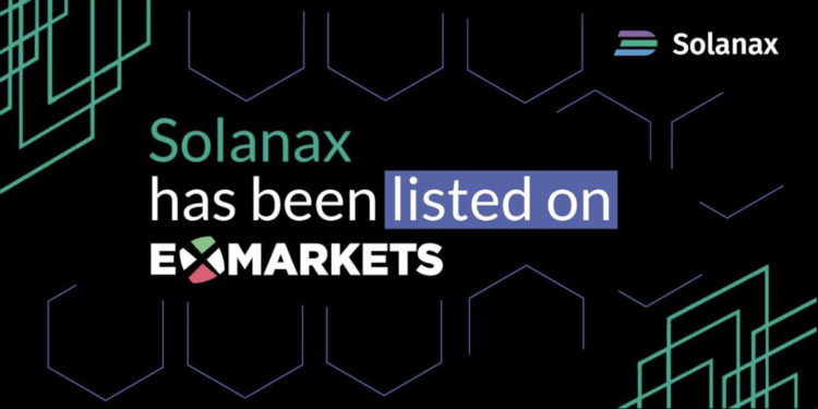 Solanax is Listed on Exmarkets