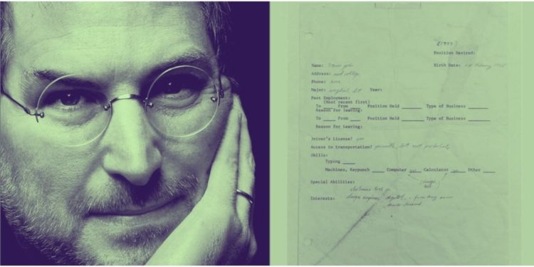 Steve Jobs’ Job Application Auction Offers Real Vs NFT Comparison