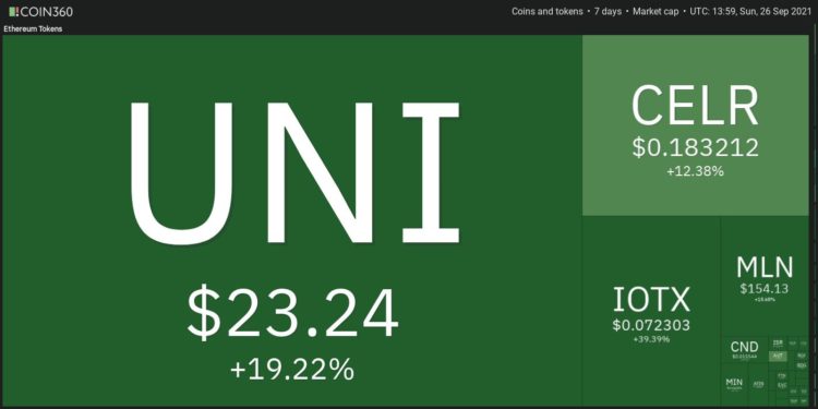 Top 10 Performing Cryptos Of The Week, 19-26 September 2021