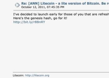 Charlie Lee Sums Up Litecoin’s 10 Years History. Part One: Fair Launch