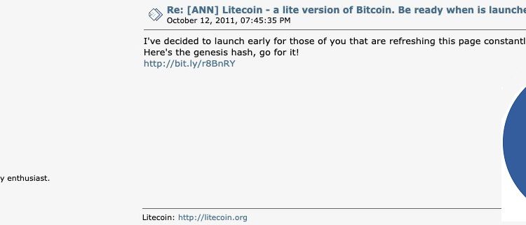 Charlie Lee Sums Up Litecoin’s 10 Years History. Part One: Fair Launch