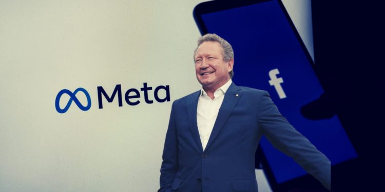 Australian Billionaire Launches Criminal Case Against Meta For Fake Crypto Ads