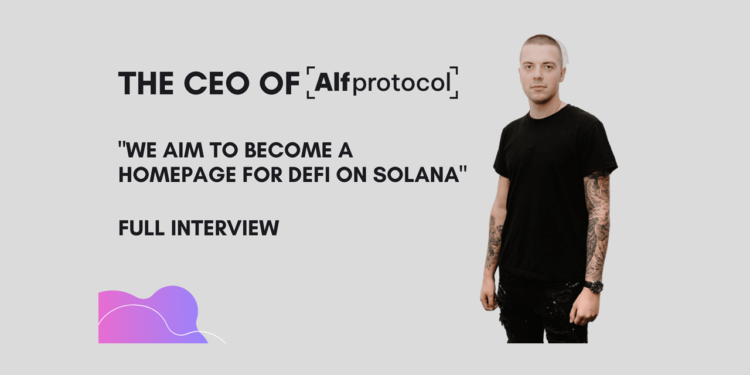 “We aim to become a homepage for DeFi on Solana”