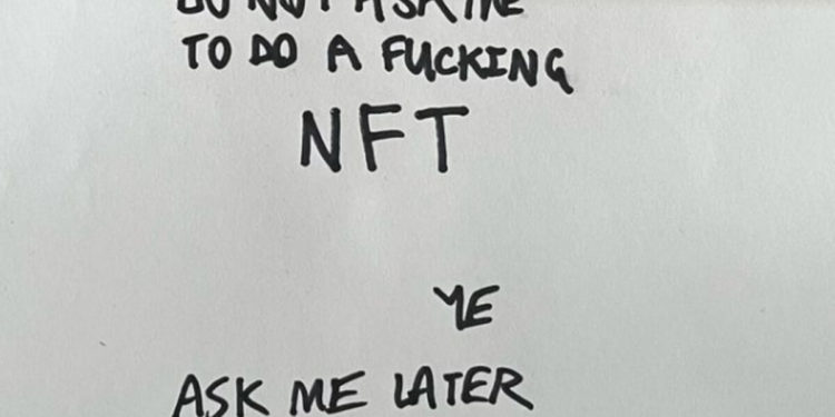 Kanye West Won’t Do NFTs, For Now At Least