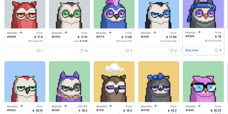 Moonbirds And Solana NFT Trading Volume Is On A Tear As Sales Rally 45%