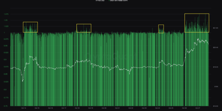 Bitcoin Declines Slightly As Short-Term Holders Take Profits