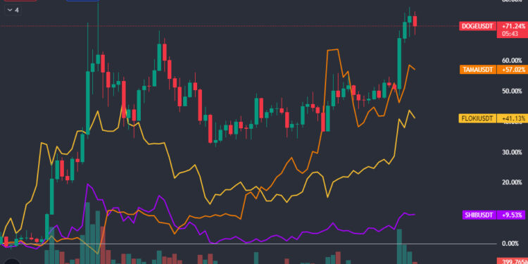 Meme Coins Rising With Dogecoin Price? Shiba Inu, Tamadoge, FLOKI