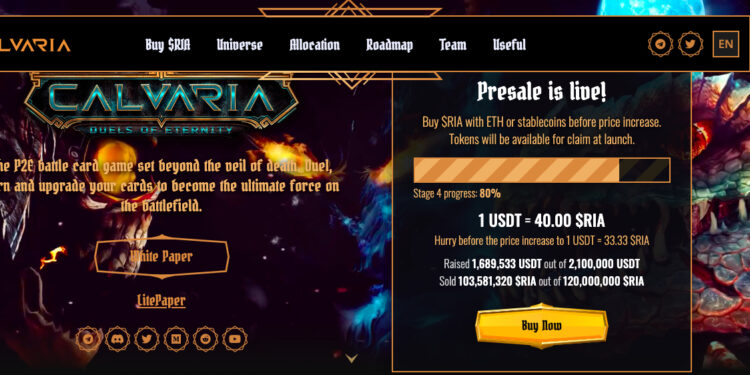 Gaming Crypto Calvaria Has Raised $1.6 Million in Presale – Time to Buy?
