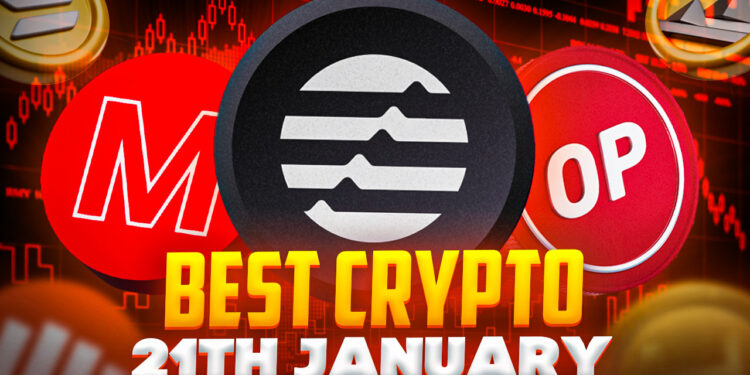Best Crypto to Buy Today 21st January – APTOS, MEMAG, OP, FGHT, HBAR, CCHG, SOL, RIA, MANA, TARO, D2T