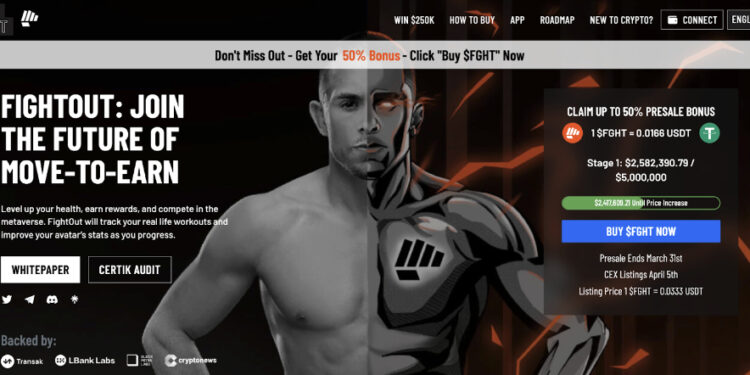 Fight Out Move-to-Earn Token Reaches $2.58m in Funding – Secure Your Spot in Presale at Discounted Rate