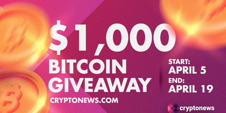 Cryptonews.com $1,000 Bitcoin Giveaway: Everything You Need to Know