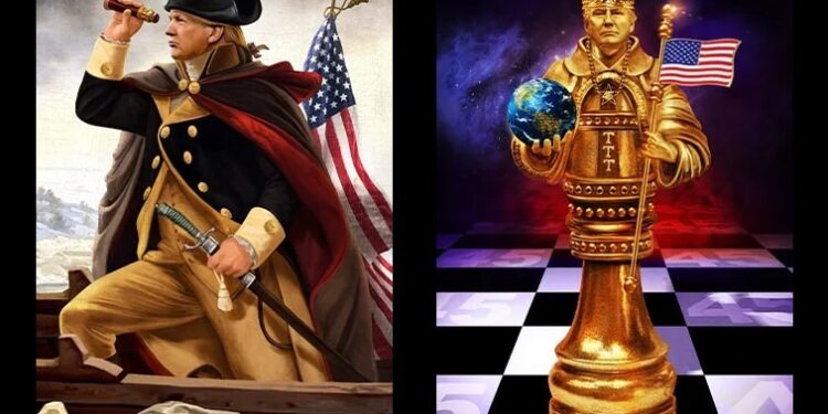 Trump Launches and Sells Out Second NFT Series Depicting Himself as George Washington, King of Hearts