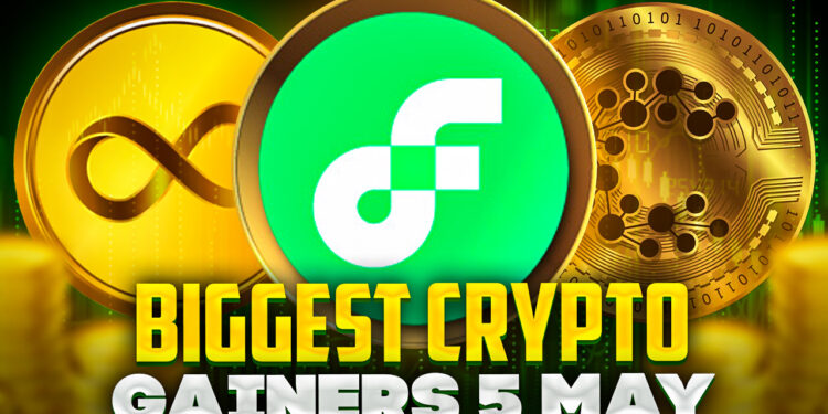 Biggest Crypto Gainers Today 5 May – Flow, Internet Computer, Casper Network