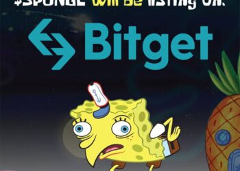 Smash Hit Meme Coin $SPONGE Pumps 67% Higher on Bitget and Gate.io Listings Excitement