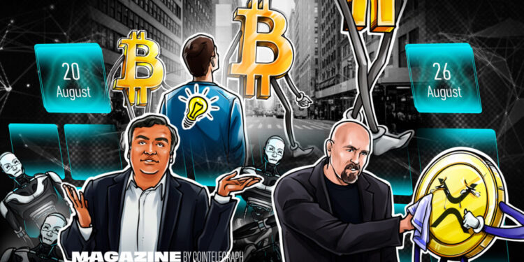 Sam Bankman-Fried’s life in jail, Tornado Cash’s turmoil, and a $3B BTC whale: Hodler’s Digest, Aug. 20-26