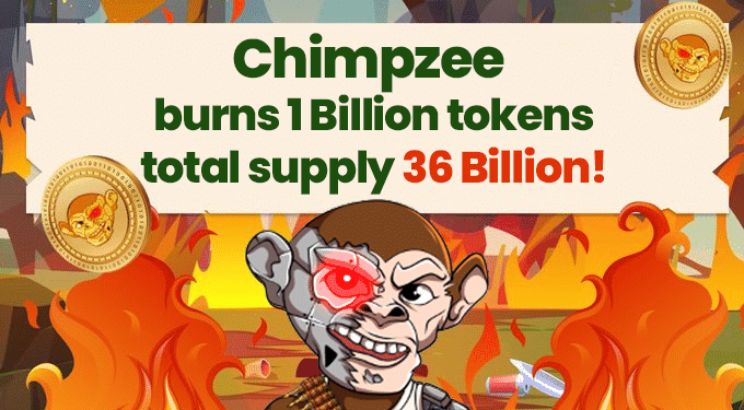 Chimpzee Burns 1 Billion More CHMPZ Tokens, New Raise Goal Announced