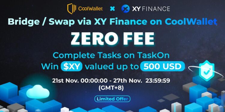 CoolWallet Teams up With XY Finance for Zero on-Chain Bridge and Swap