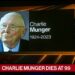 Legendary Crypto Sceptic Charlie Munger Dies Aged 99