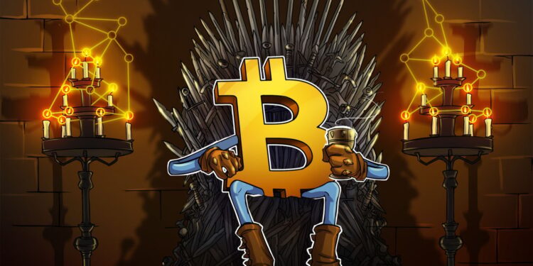 Bitcoin dominance threatens ‘likely top’ despite BTC price eyeing $45K