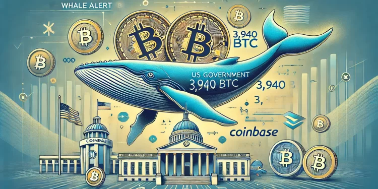 US Government Transfers 3,940 BTC to Coinbase Institutional