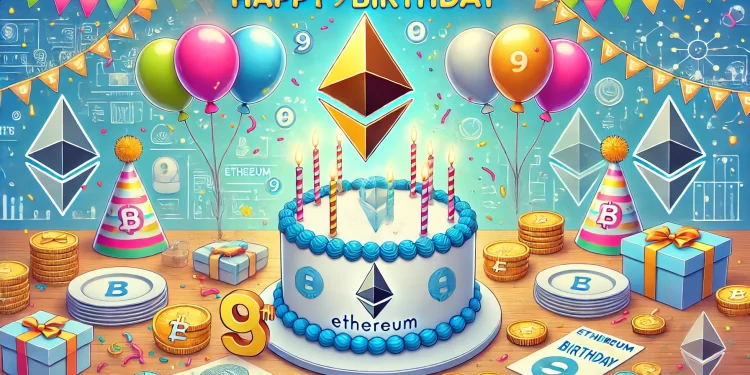 Ethereum Celebrates 9th Birthday; Analyst Predicts Imminent Altcoin Season Could Push ETH to US$7,000