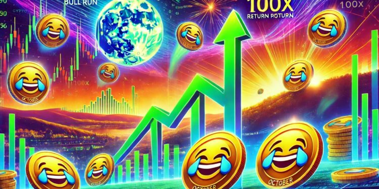 5 Memecoins With 100x Return Potential