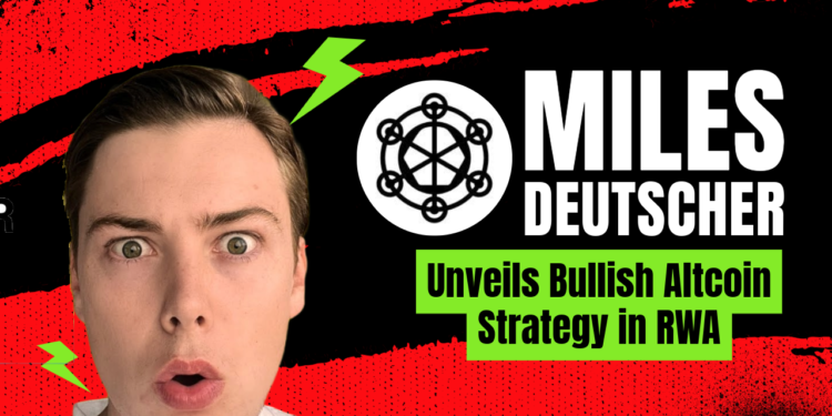 Crypto Analyst Miles Deutscher Reveals Bullish RWA Altcoin Play