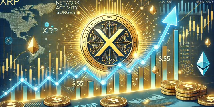 XRP Network Activity Surges As Price Seeks To Break $0.55 Resistance