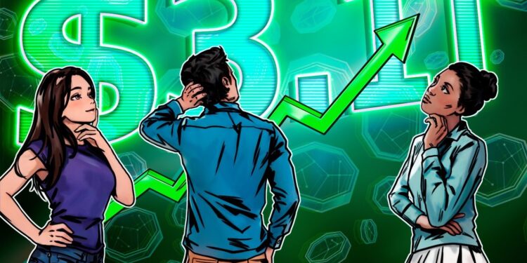 Crypto market cap hits $3.1T high, could soon surpass France’s GDP