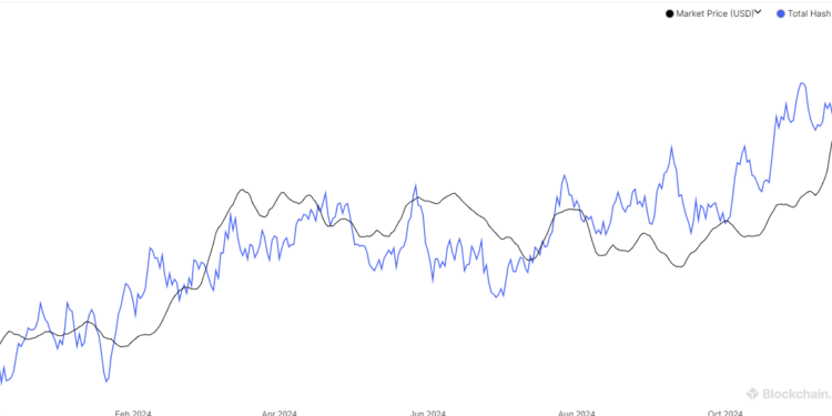 Current Bitcoin Hashrate Can Sustain $4.9 Trillion Cap, CryptoQuant CEO Reveals