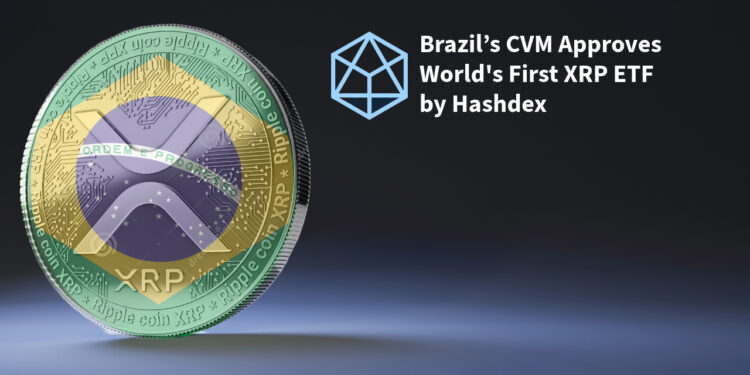Brazil’s CVM Greenlights World’s First XRP-Holding ETF by Hashdex