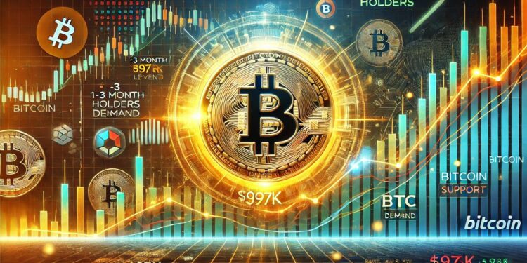 Can Bitcoin Hold $97K? – 1-3 Month Holders’ Data Reveals Crucial BTC Demand