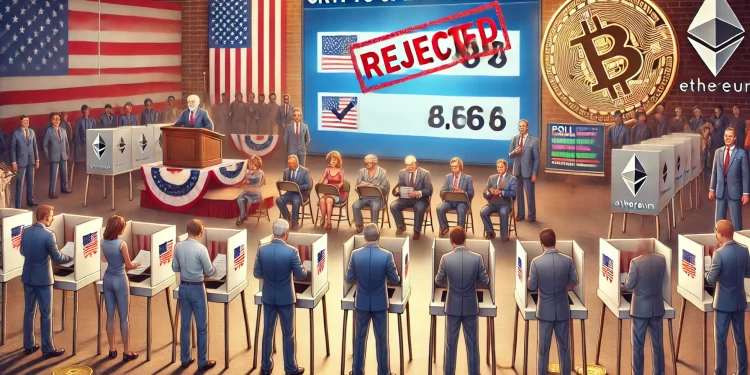 US Voters Reject Crypto Spending: New Poll Shows Low Support for Blockchain Funding