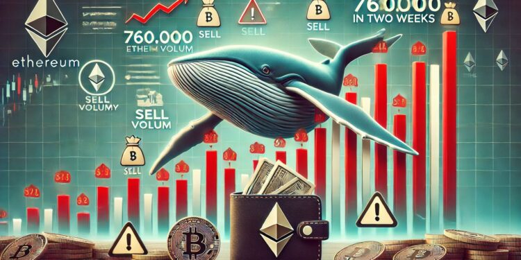 Whales Dump 760,000 Ethereum in Two Weeks — Is More Selling Ahead?