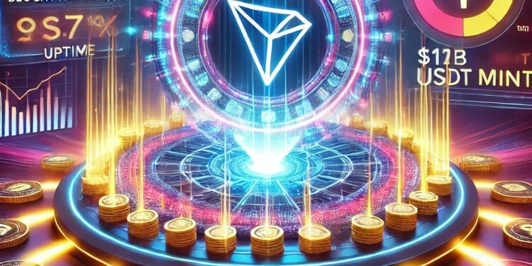 TRON Block Production Hits 99.7% as $1B USDT Mint Boosts Network Activity