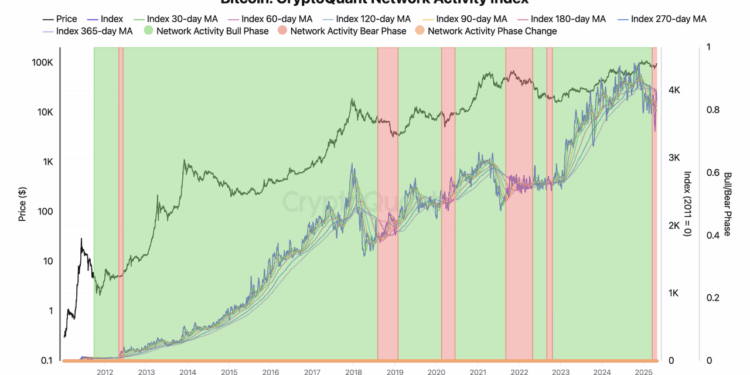 Bitcoin Network Activity In Bear Market Zone—Warning Or Opportunity?