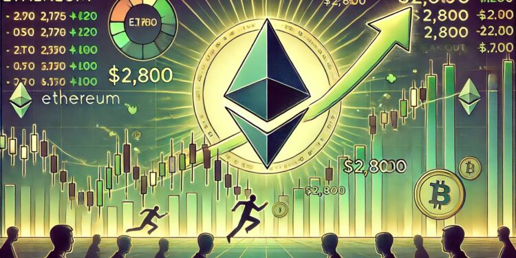 Ethereum Consolidates Below $2,800 – Bulls Need This Level To Trigger Next Leg Up