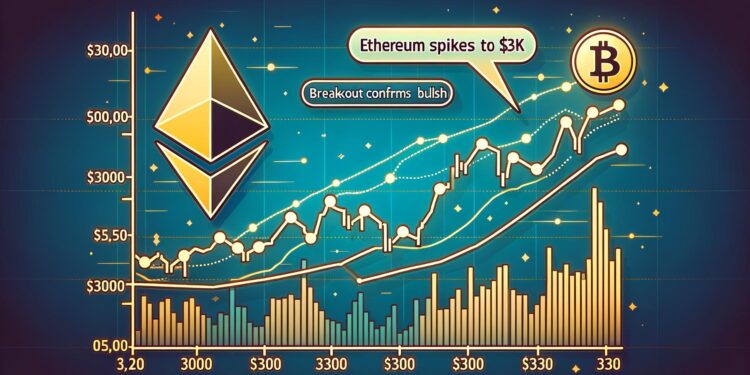 Ethereum Price Spikes To $3K — Breakout Confirms Bullish Trend