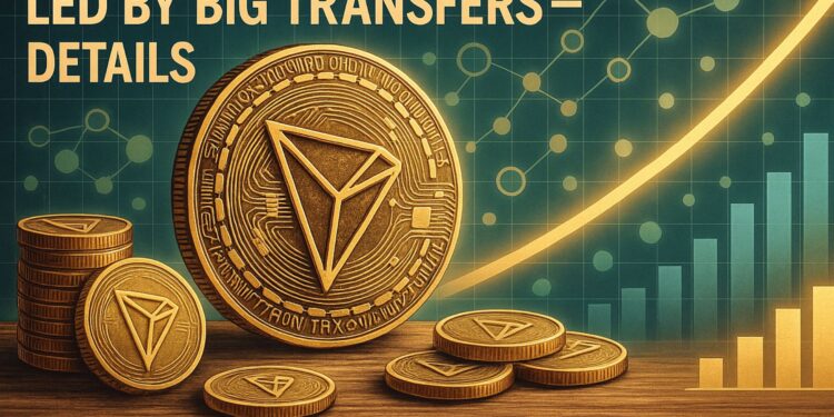 Tron Shows Adoption Strength As Volume Still Led By Big Transfers – Details