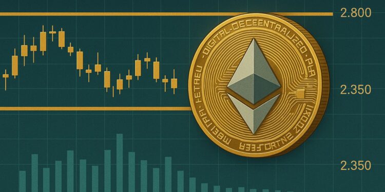 Ethereum Range Tightens – Liquidity Looms At $2,800 And $2,350