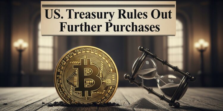 Bitcoin Slips Below $120K After US Treasury Rules Out Further Purchases