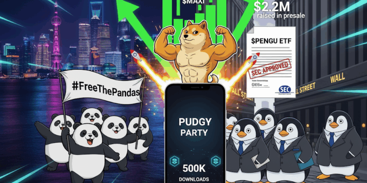 Maxi Doge Raises $2.2M as Viral Meme Coin Pudgy Pandas Raises $300K in a Day