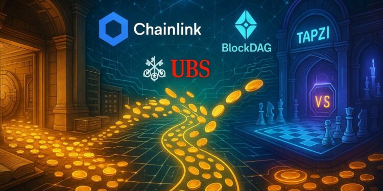 Tapzi Aligns with Chainlink, UBS & BlockDAG, Leads Crypto Presales in the Tokenization Revolution